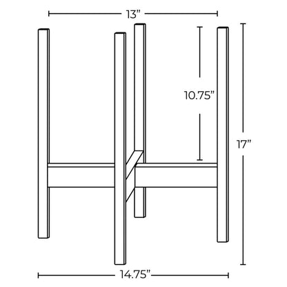 Solid Goods Planter with Stand